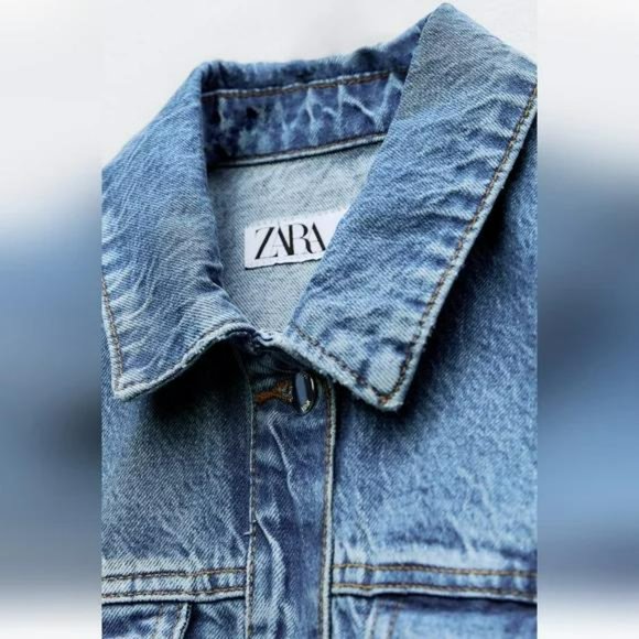 ZARA DENIM JACKET - Picture 5 of 6